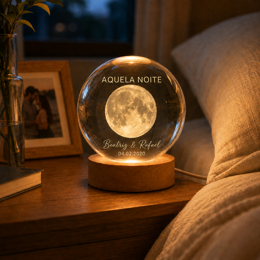 Candeeiro Lua Personalizado