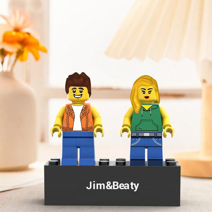 Mini Figuras de Duas Pessoas Personalizadas com Fotografia
