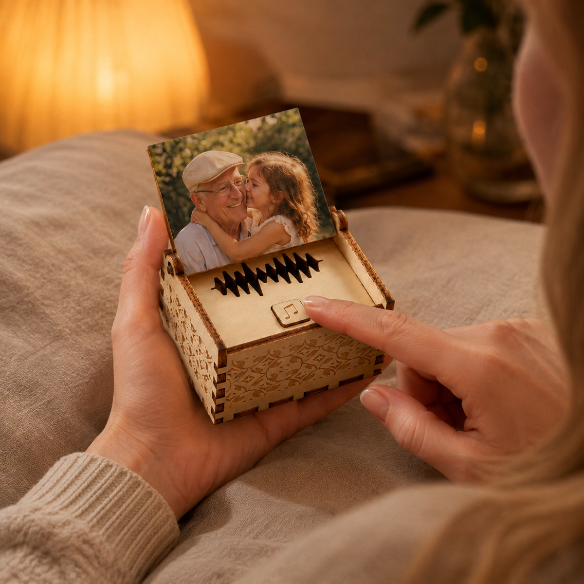 Caixa de Música Personalizada com Fotografia