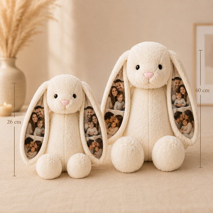 Peluche de Coelho Personalizado com Fotografias