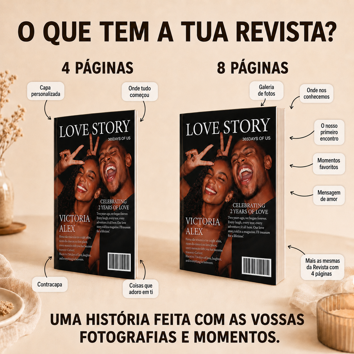 Revista Love Story Personalizada