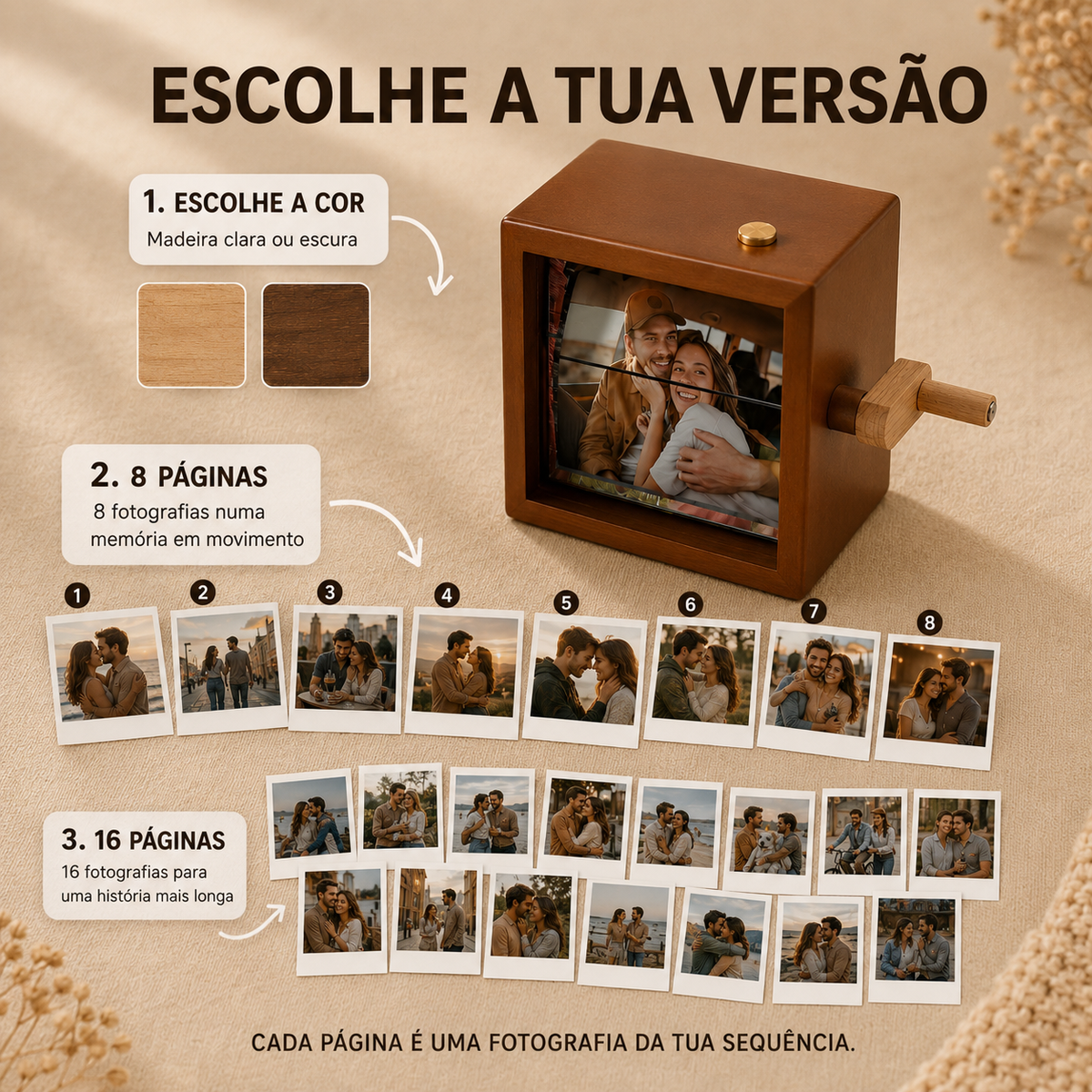 Flipbook de Memórias Personalizado