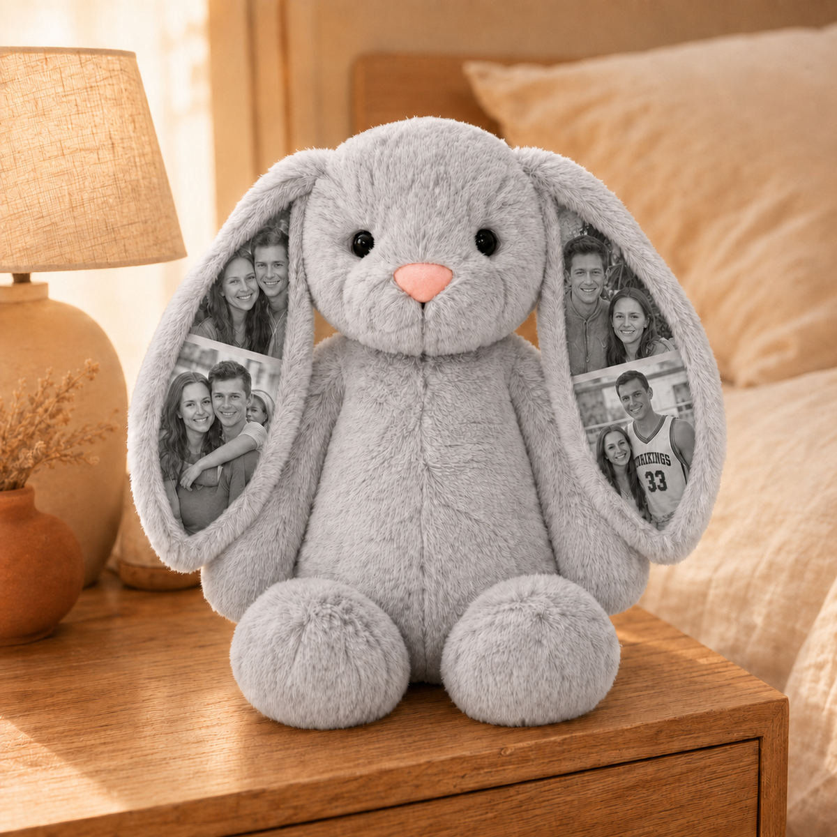 Peluche de Coelho Personalizado com Fotografias