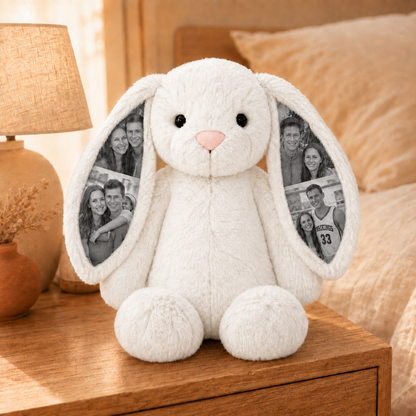Peluche de Coelho Personalizado com Fotografias
