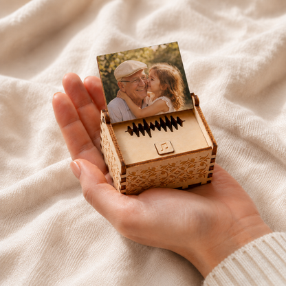 Caixa de Música Personalizada com Fotografia
