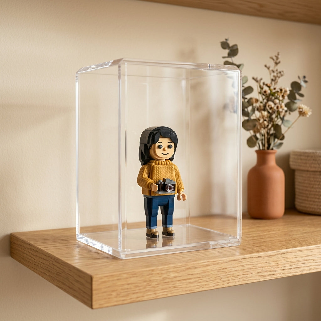 Caixa de Proteção em Acrílico para Figura Personalizada - The Memory Shelf