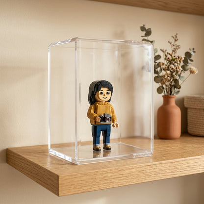 Caixa de Proteção em Acrílico para Figura Personalizada - The Memory Shelf