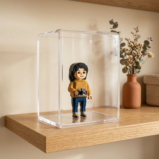 Caixa de Proteção em Acrílico para Figura Personalizada - The Memory Shelf