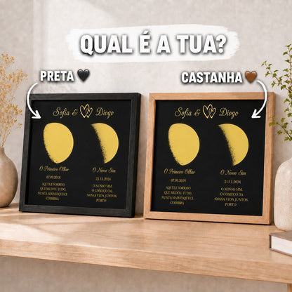 Quadro com Duas Fases da Lua