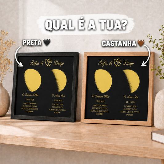 Quadro com Duas Fases da Lua