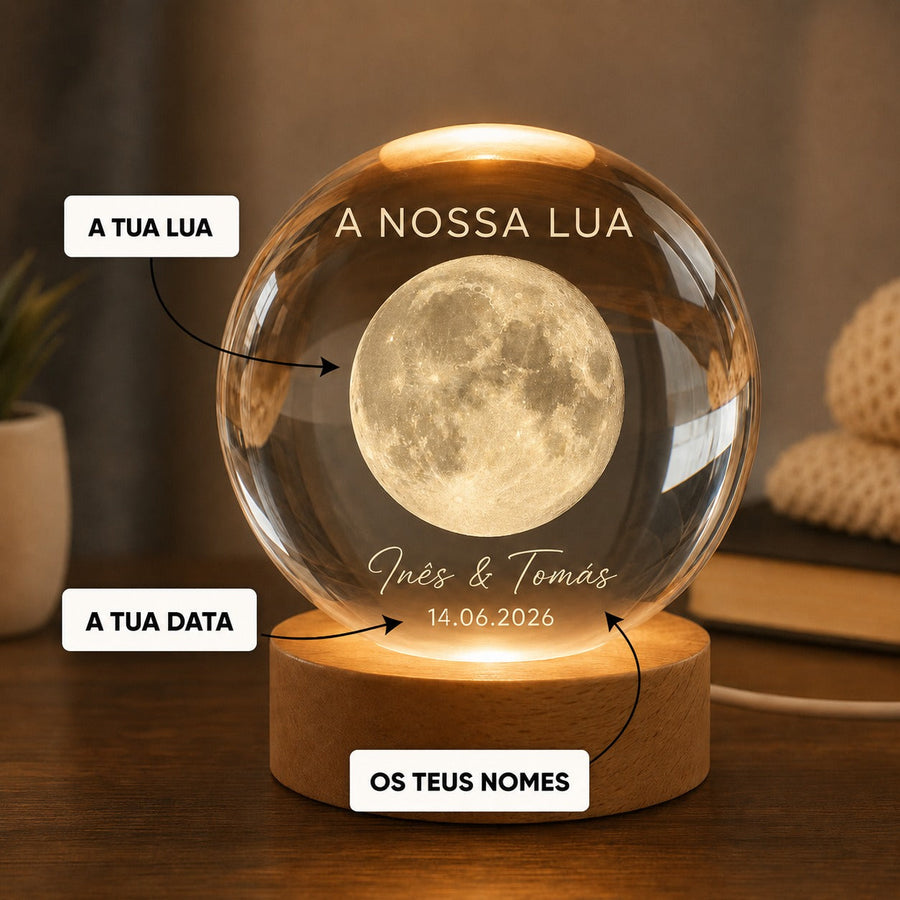 Candeeiro Lua Personalizado