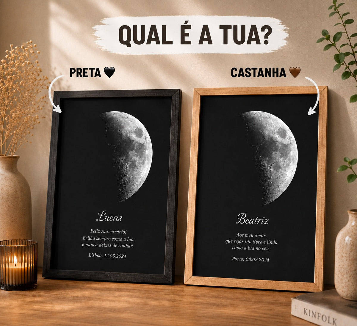 Quadro da Lua Individual
