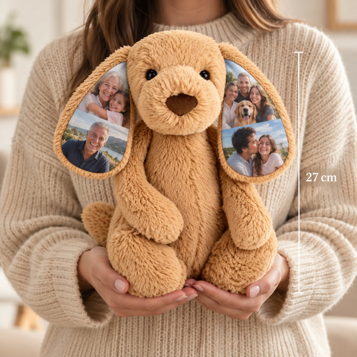 Peluche de Cão Personalizado com Fotografias