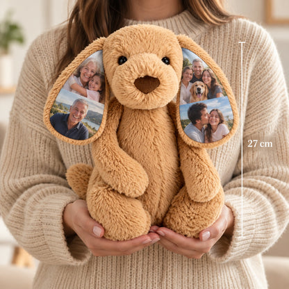 Peluche de Cão Personalizado com Fotografias