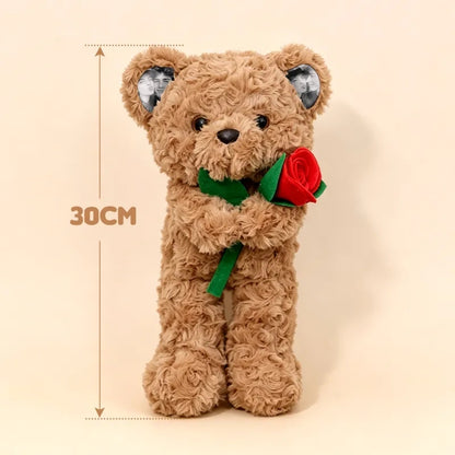 Peluche de Urso com Rosa